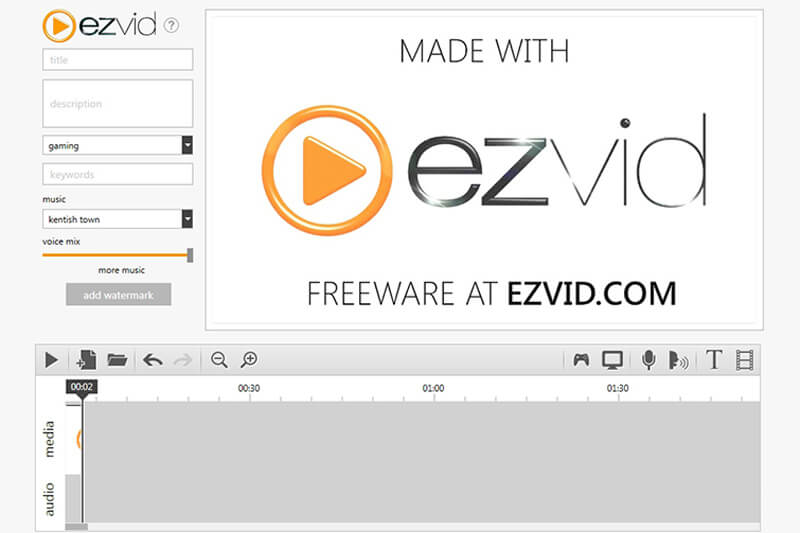 مسجل شاشة Ezvid HD