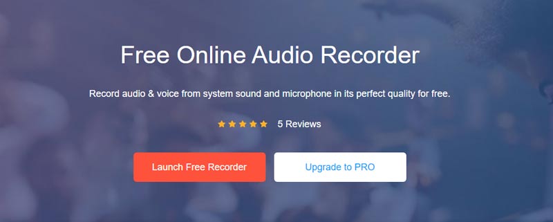 Registratore audio online gratuito