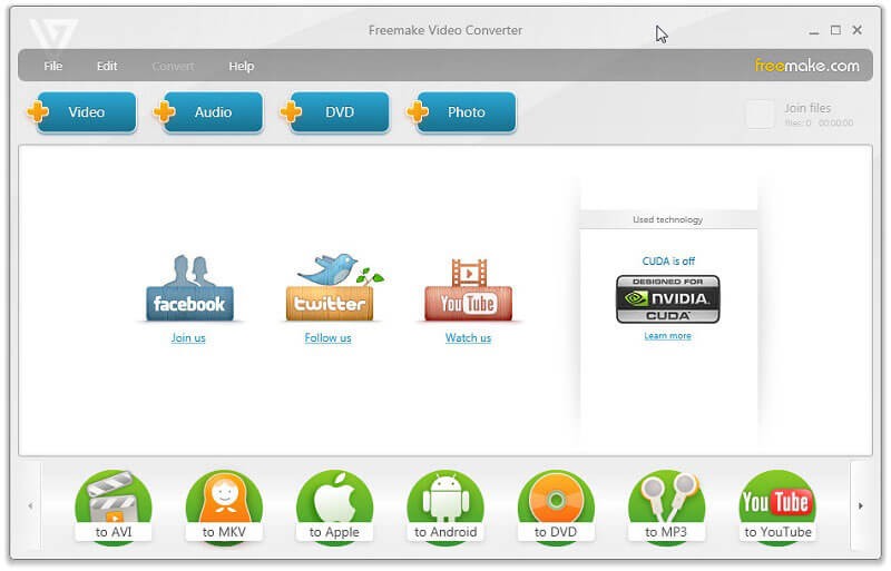 Opcja niestandardowa Freemake