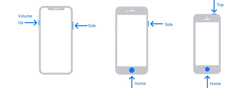 iPhone mengambil Tangkapan Skrin