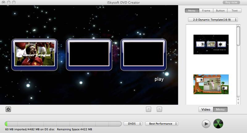 iSkysoft DVD Creator עבור Mac
