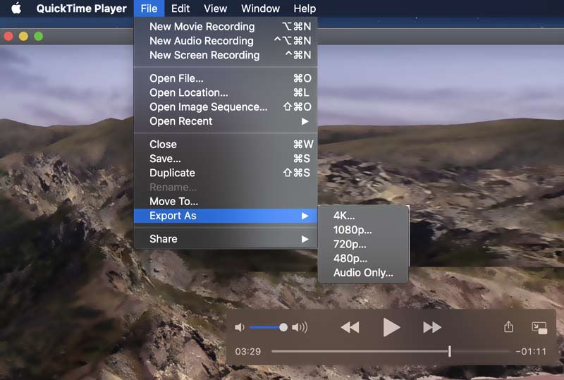 Join M4V Files in QuickTime