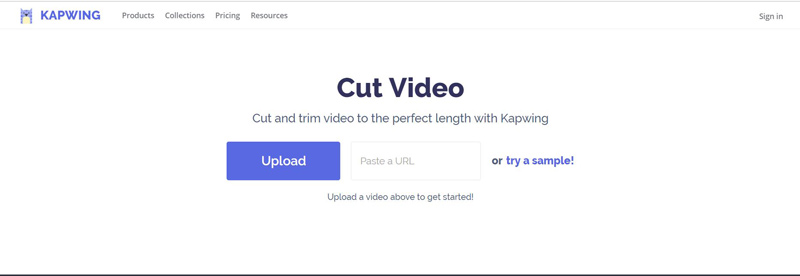Kapwing Cut видео
