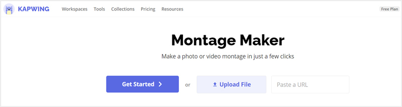 Pembuat montaj Kapwing