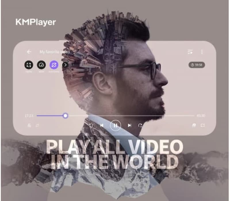 برنامج Kmplayer android mp4 player