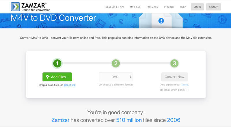 Converter M4V em DVD Online