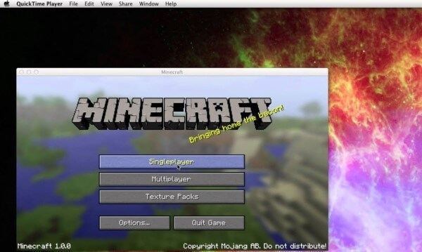 Mac Kaydı Minecraft