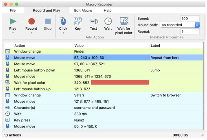 MACRO RECORDER