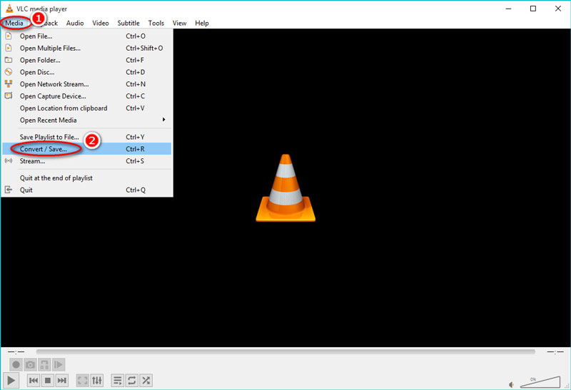 Abra el dispositivo de captura VLC