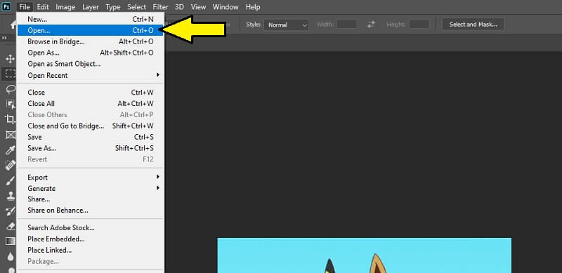 Photoshop นำเข้า gif