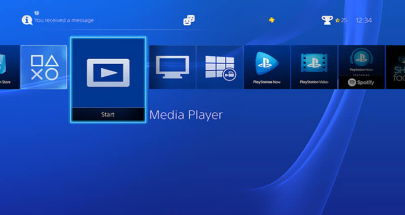 Play dvd video on ps4