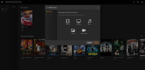 Plex Media Server kliens