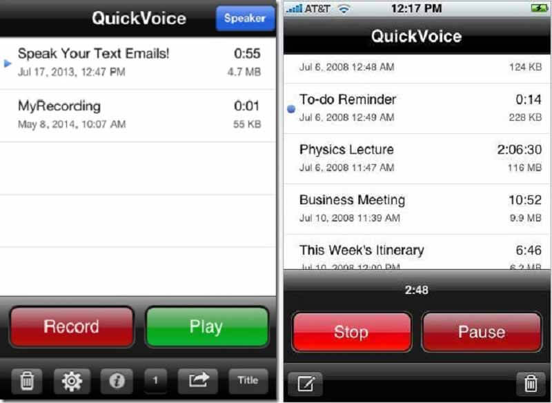 Quickvoice-optager
