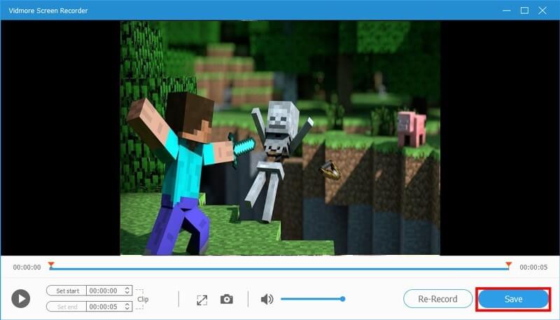 Înregistrați videoclip Minecraft