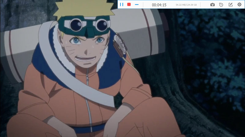 Registra l'episodio di Naruto