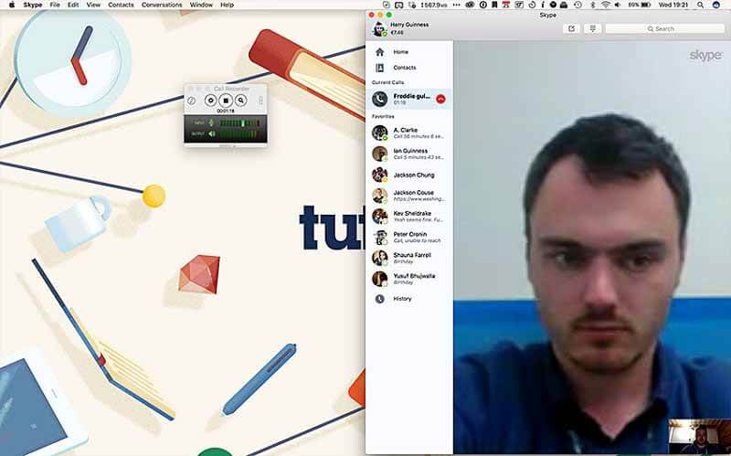 Rekam Skype Mac