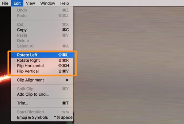 Rotate video in Quicktime