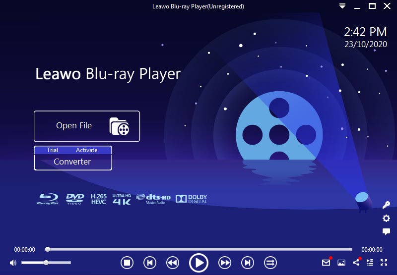 הפעל נגן Blu-ray leawo