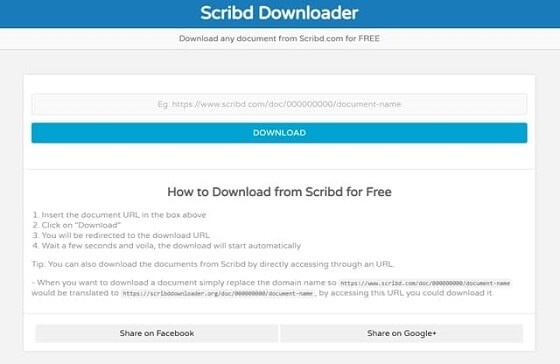 Scribddownloader tổ chức tối thiểu