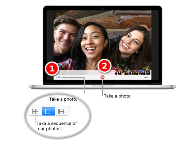 Take photos with mac laptop