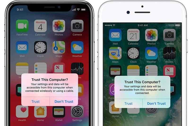 Re-trust iPhone in iTunes