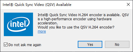 Använd QSV Encorder