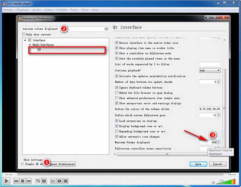 Videon äänenvoimakkuuden lisäys VLC