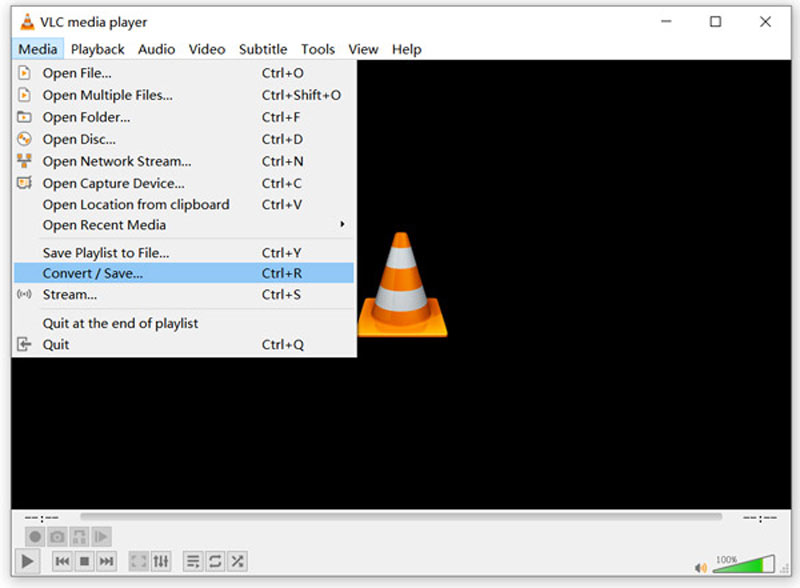 VLC konvertera spara funktion