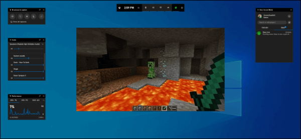 Rekam Windows Minecraft