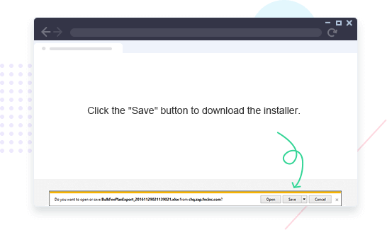 Lưu và chạy trình cài đặt đã tải xuống trong Internet Explorer