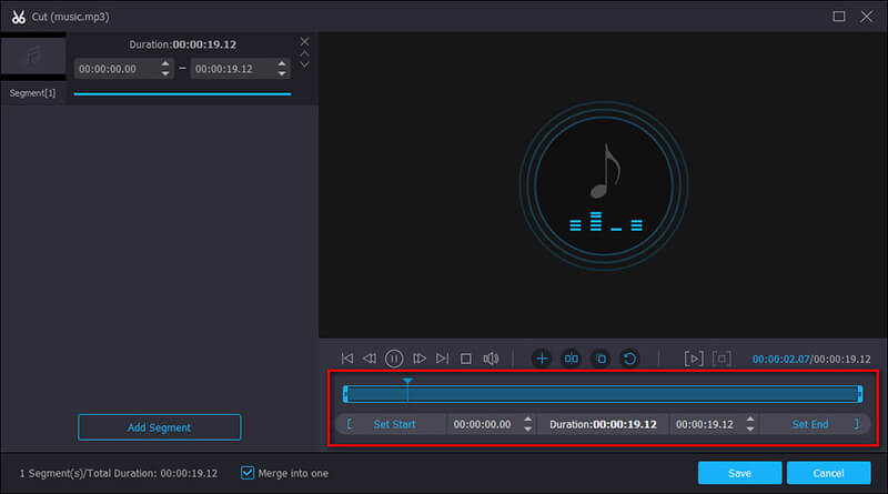 Start and end audio