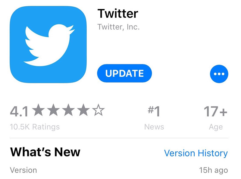 Update Twitter