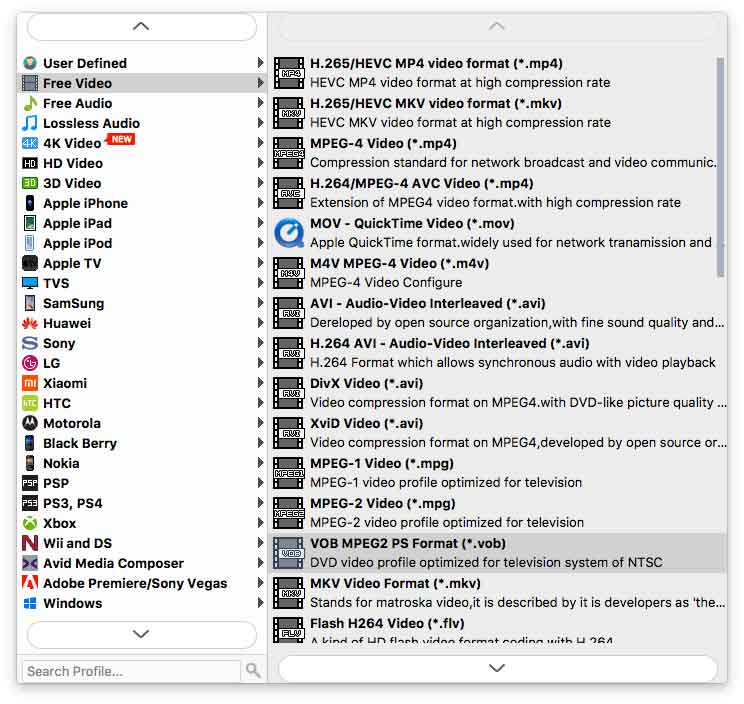 Export video file