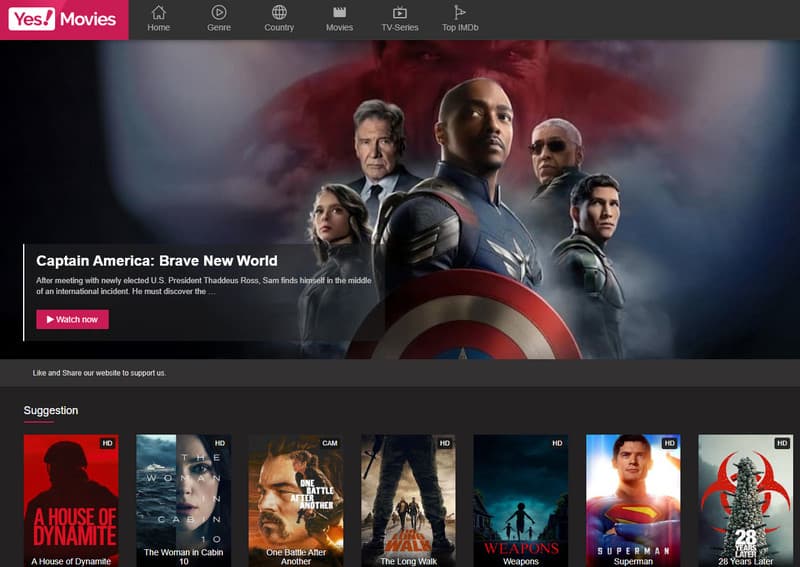 Yesmovies 123movies Alternatieven