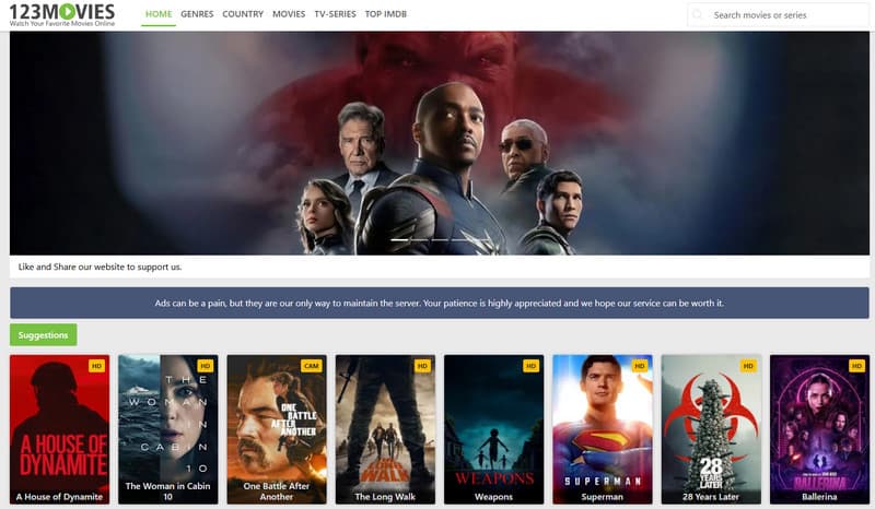 123movies Alternative za Fmovies