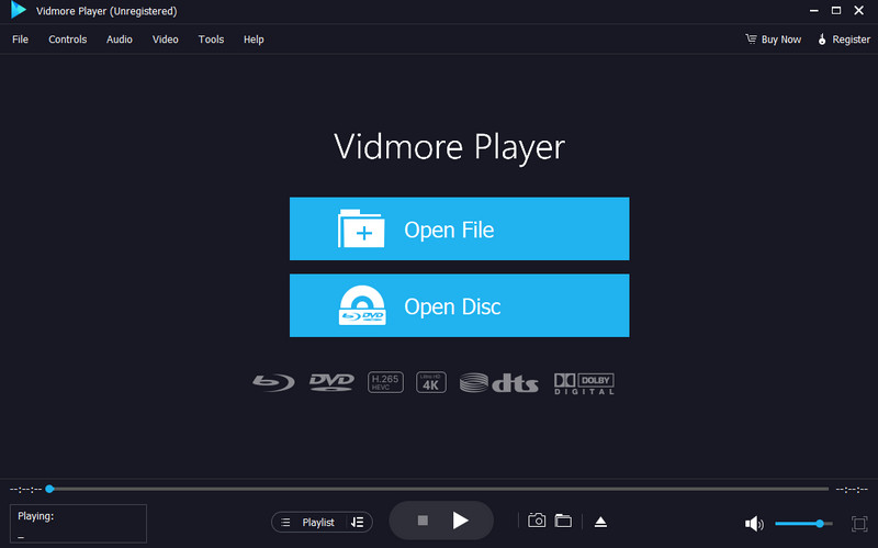 Vidmore Καλύτερο πρόγραμμα αναπαραγωγής βίντεο για αναπαραγωγή UHD