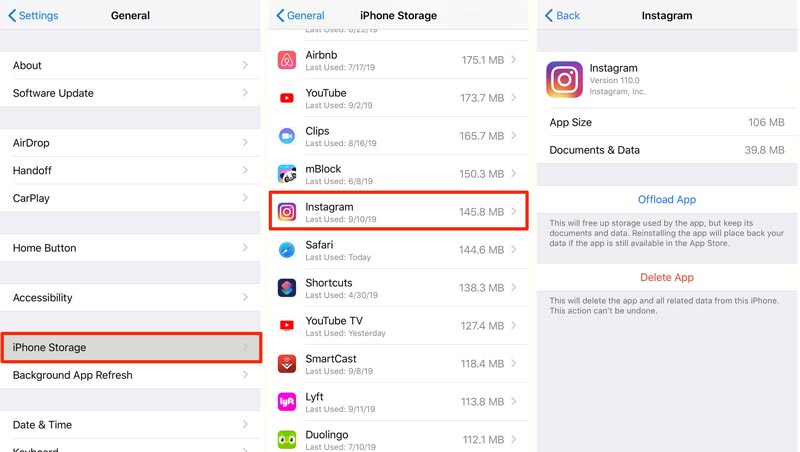 Borrar caché de Instagram en iPhone