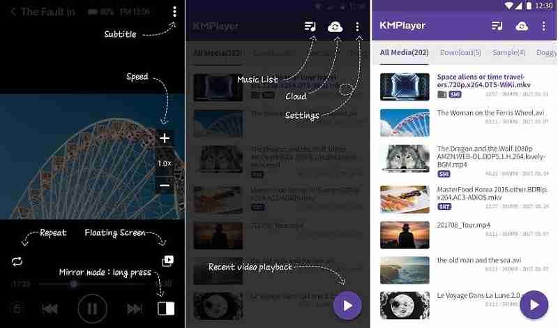 KMPlayer pentru Samsung