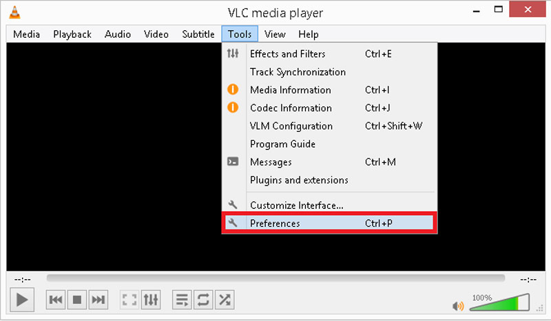 VLC 기본 설정