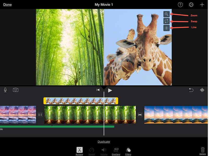 Maak een film op iPhone iPad
