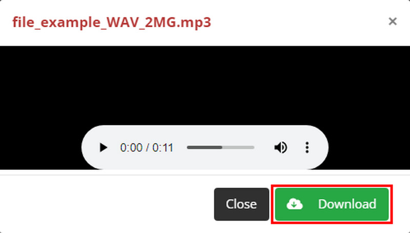 Click the Download Button